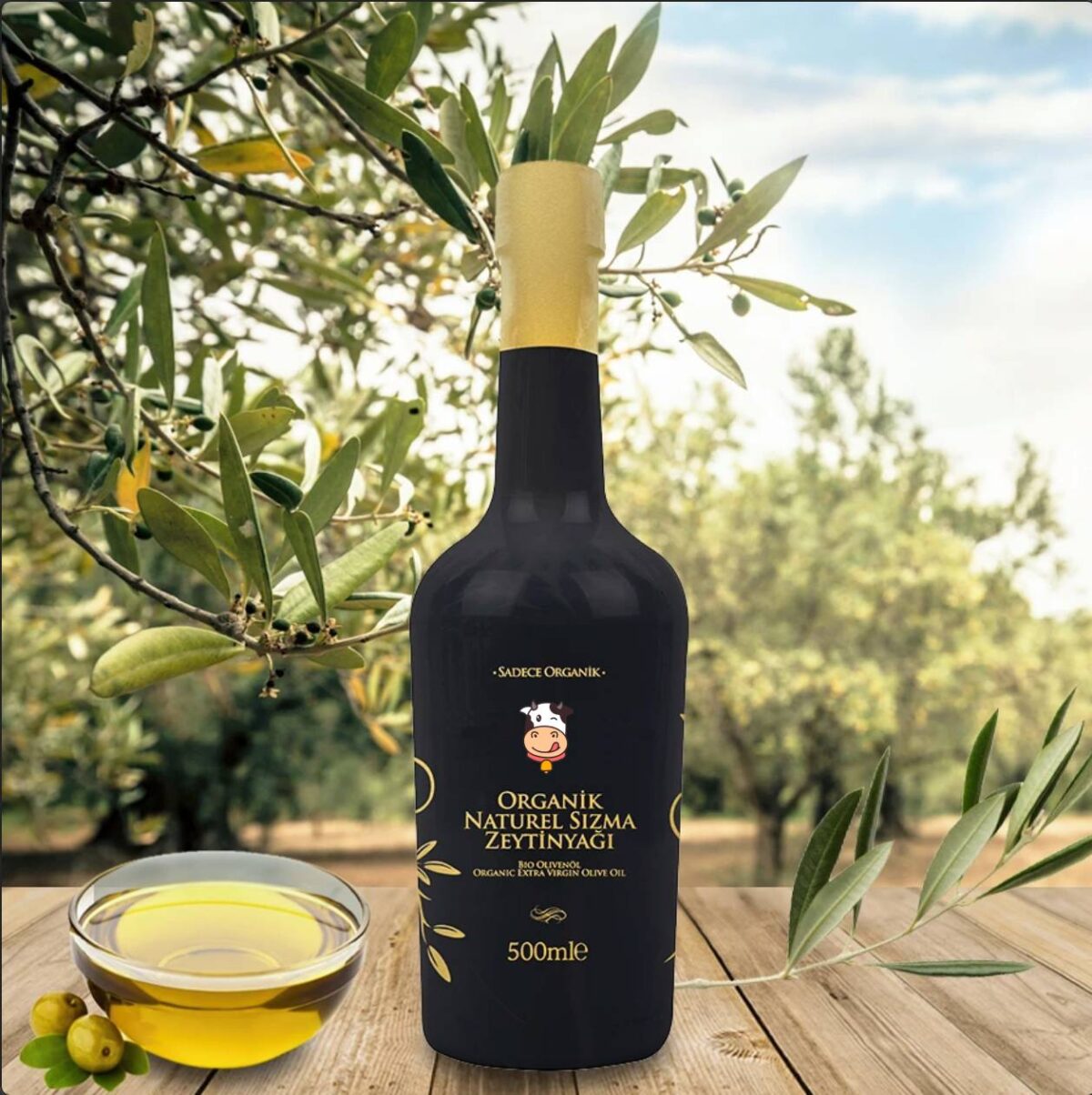 Organik Sızma Zeytinyağı (500 ml) - Görsel 1