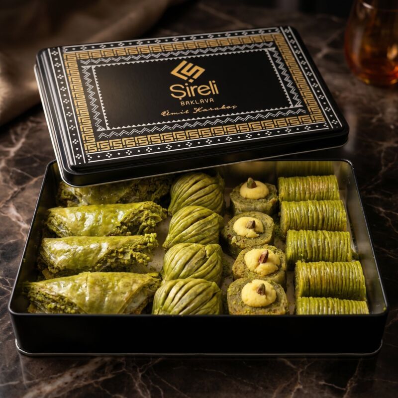 Premium Metal Kutu Yoğun Fıstıklı Karışık – fotoğraf 2
